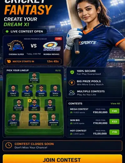 Wwwpk77 (pk 77) fantasy cricket & matchday visual 3